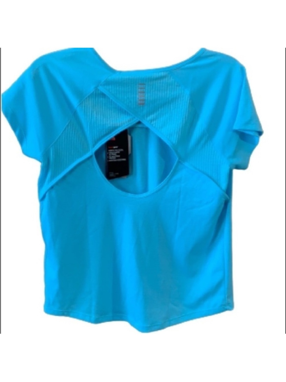 Under Armour Bright Teal Open-Back Short Sleeve Tee NWT
